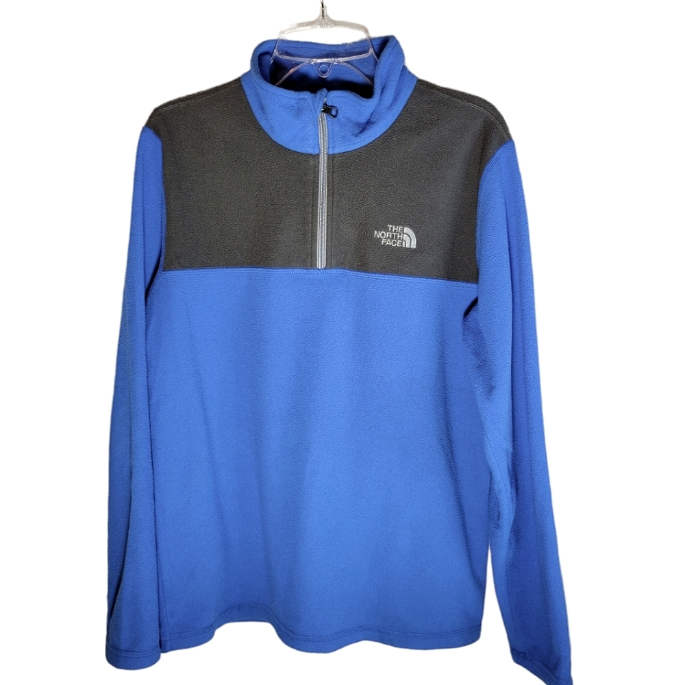 The North Face boy's blue and gray fleece pullover Size XL